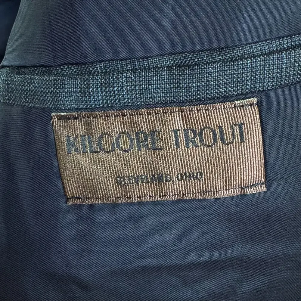 Z ZEGNA KILGORE TROUT Men's Charcoal Wool Blazer